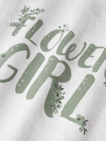 NAME IT T-shirt Vigea Bright White Flower Girl